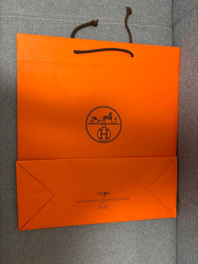 エルメス　箱と紙袋とリボンのみ　オレンジボックス　ピコタンmm 22 ラッピング