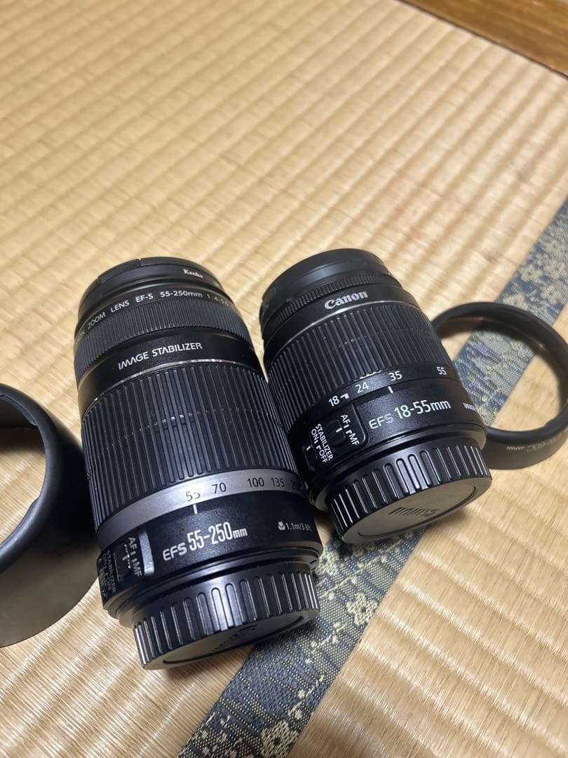 Canon EF-S 55-250mm & 18-55mm レンズセット