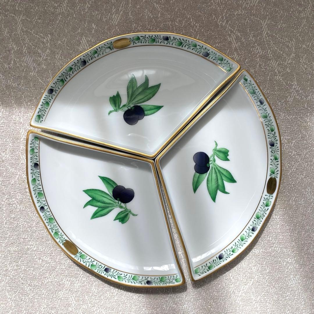 HEREND ヘレンド アピシウスのハーブ オードブル プレート オリーブ