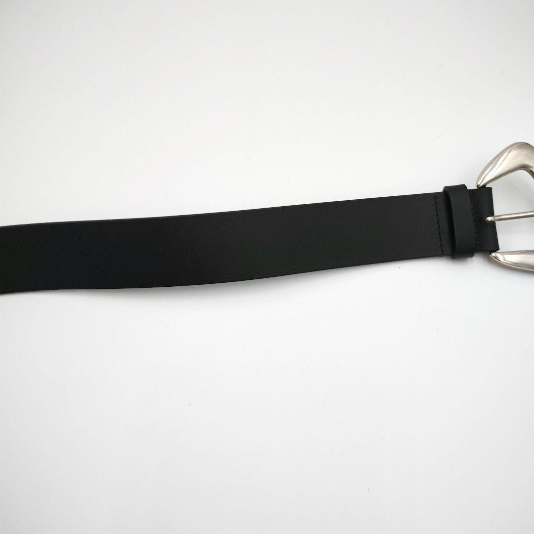 MAISON BOINET 太ベルト ブラック シルバーバックル メゾンボワネ