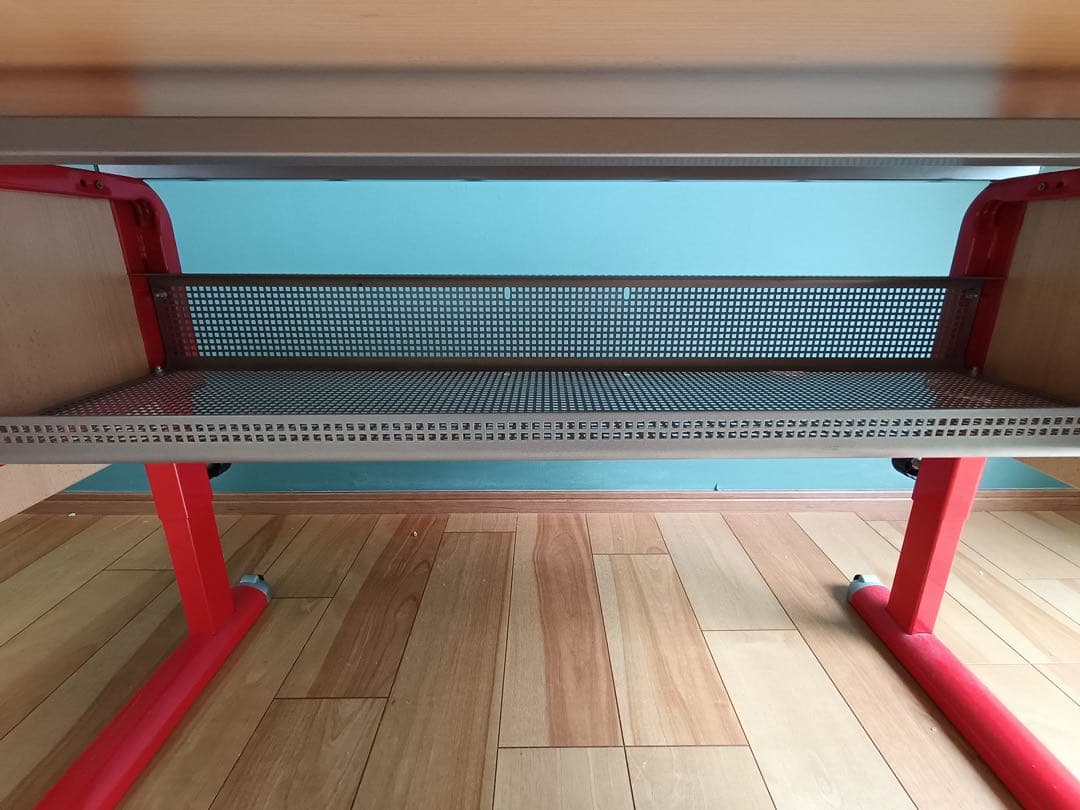 KETTLER （ドイツ）学習机 ナチュラル/レッド