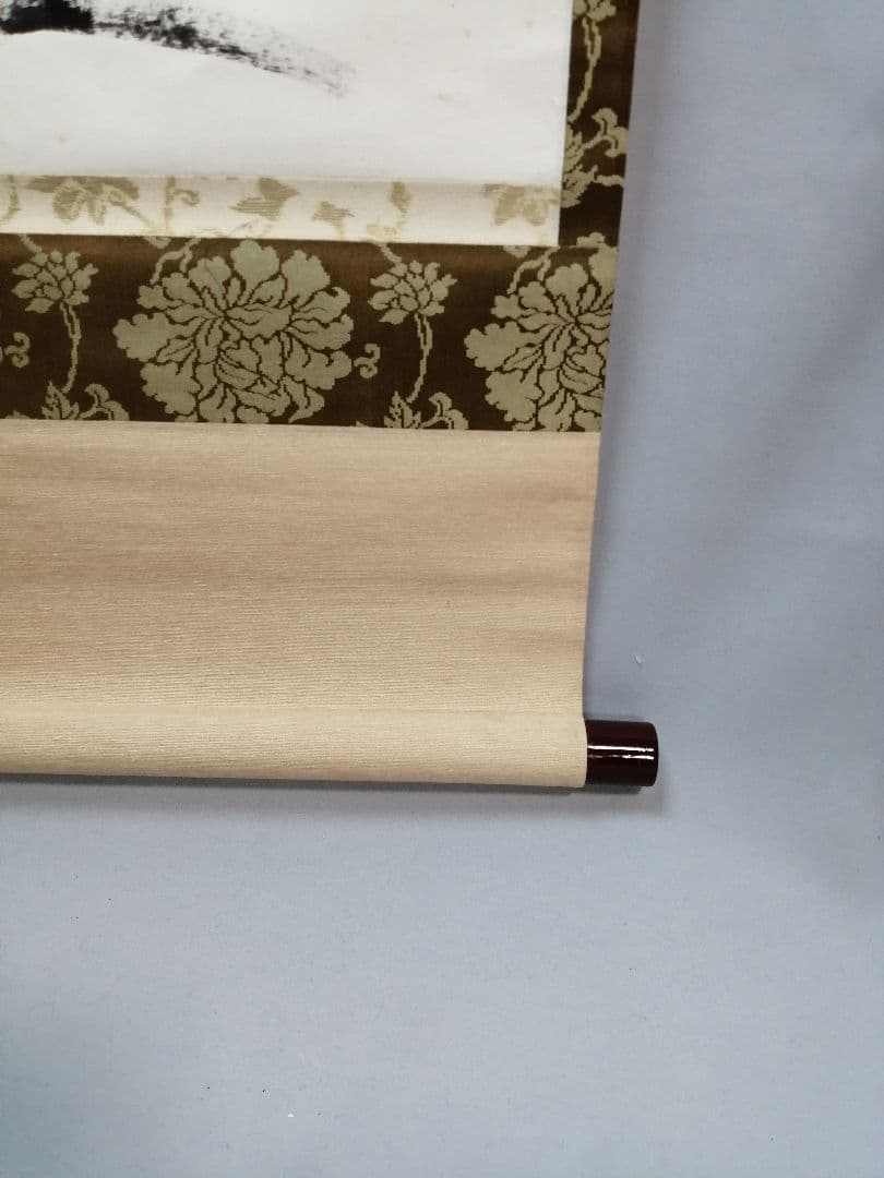 【茶道具】 大徳寺塔頭徳禅寺長老　立花大亀和尚筆  一行『風聖...』　B655