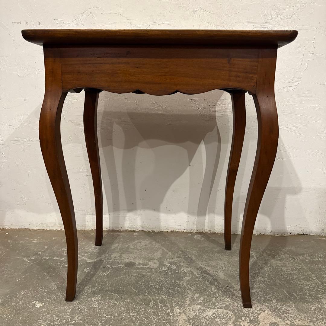 年末年始saleヴィンテージ　木製サイドテーブル　猫脚　引き出し付き