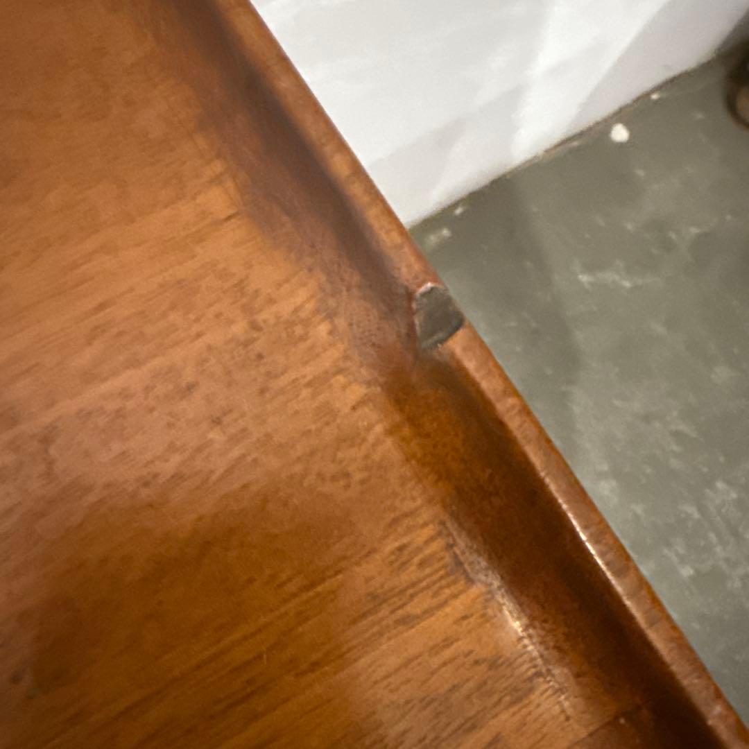 年末年始saleヴィンテージ　木製サイドテーブル　猫脚　引き出し付き