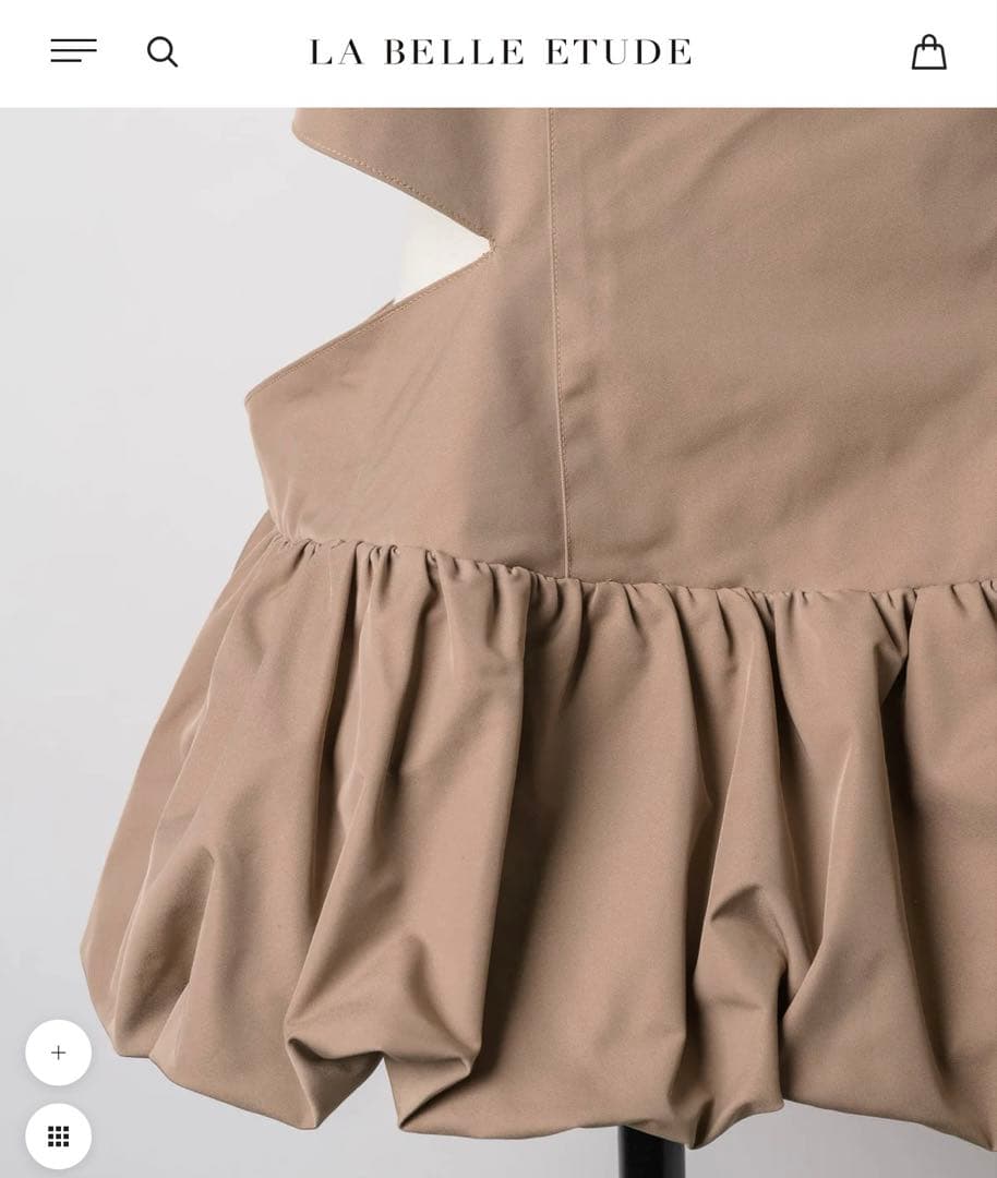 【新品未使用】LA BELLE ETUDE サイドカット裾バルーンキャミ