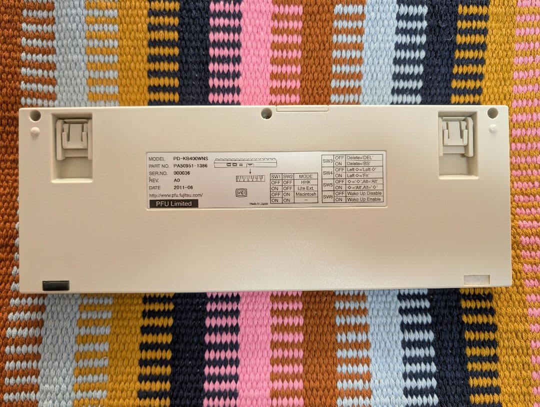 HHKB Professional2 Type-S 無刻印（英字配列）