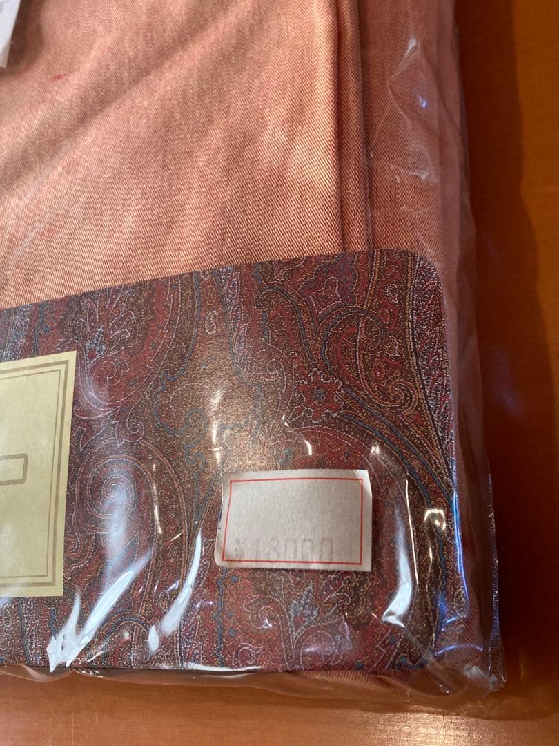 【未使用】ETRO エトロ×西川★フラットシーツS★185×275 綿麻★日本製