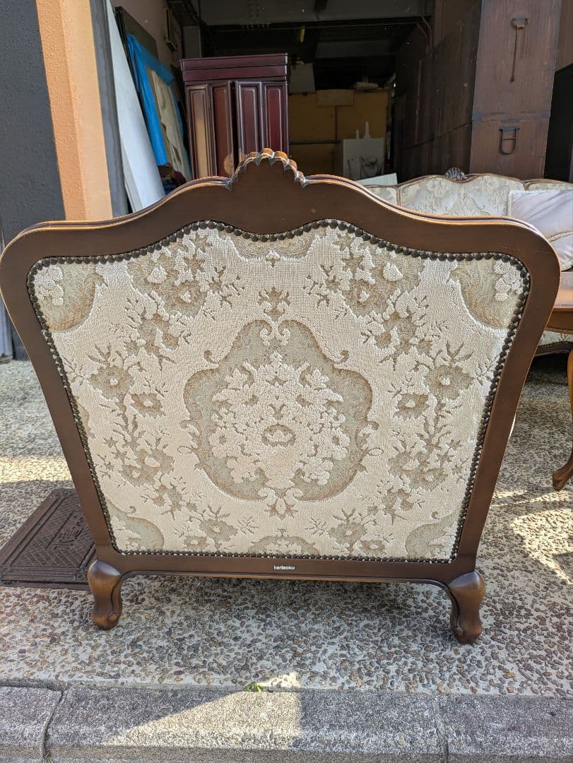 カリモク 金華山 ネコ脚 karimoku 金華山 ソファー 1人用 2脚あり