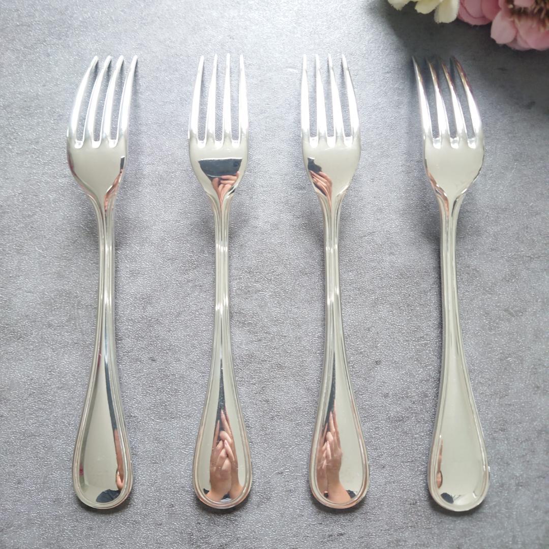 美品 希少 クリストフル アルビ デザートフォーク ナイフ 2点