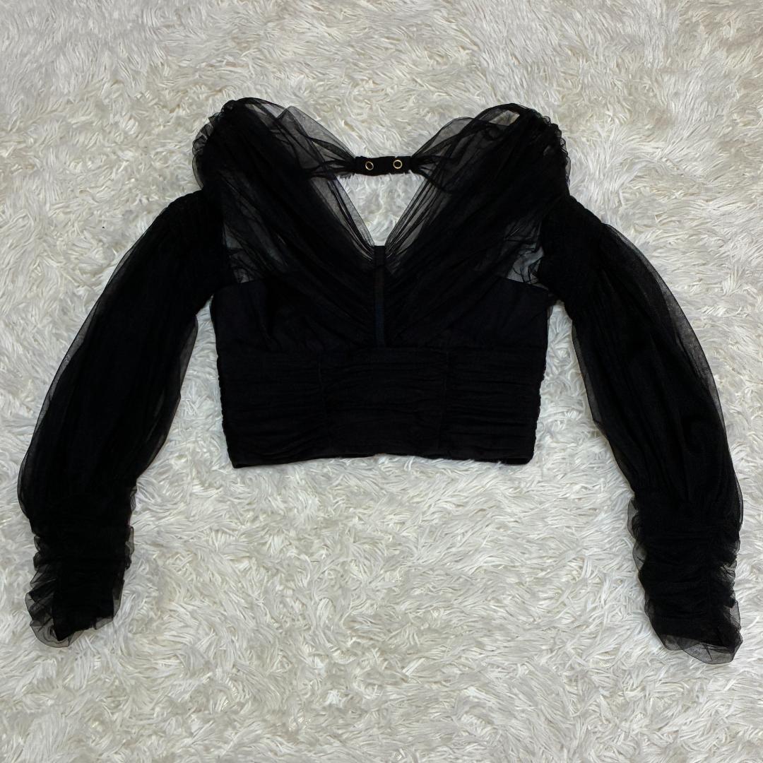 【美品】　FETICO　フェティコ マトンスリーブチュールブラウス　【希少品】