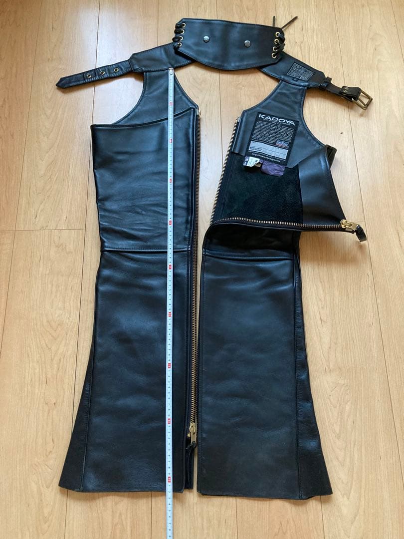 カドヤKADOYA チャップス（本革）ジッパー付　サイズ21