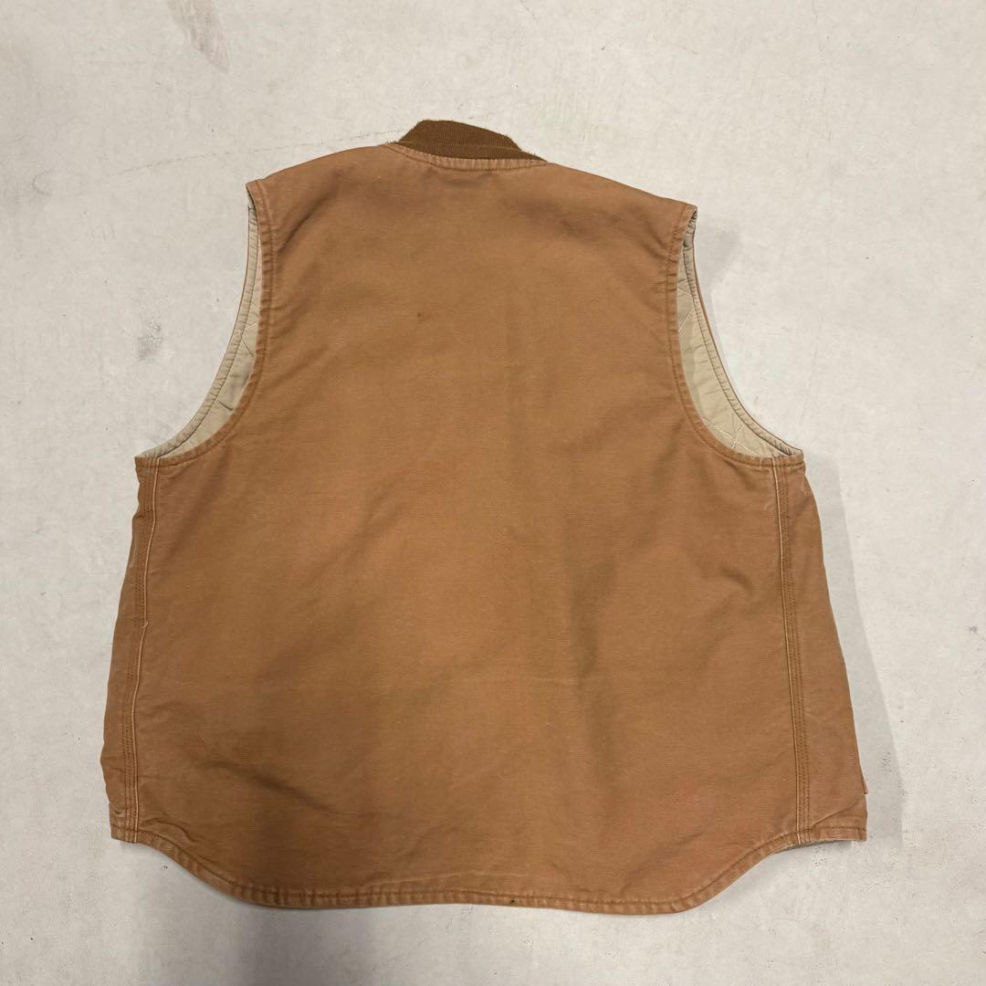 カーハート　ブラウン コットン ベスト