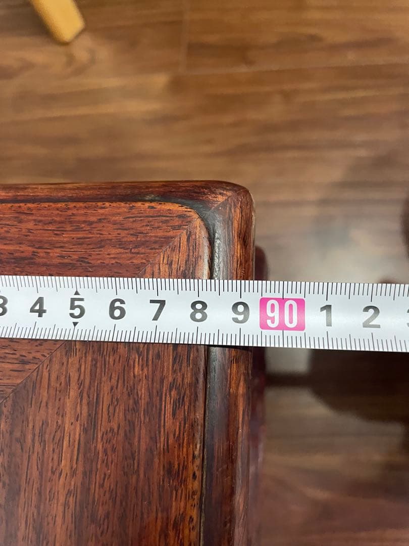 高級唐木　獅子龍彫刻付漆仕上長座卓　150cm幅テーブル一枚板 たのメル便‼️