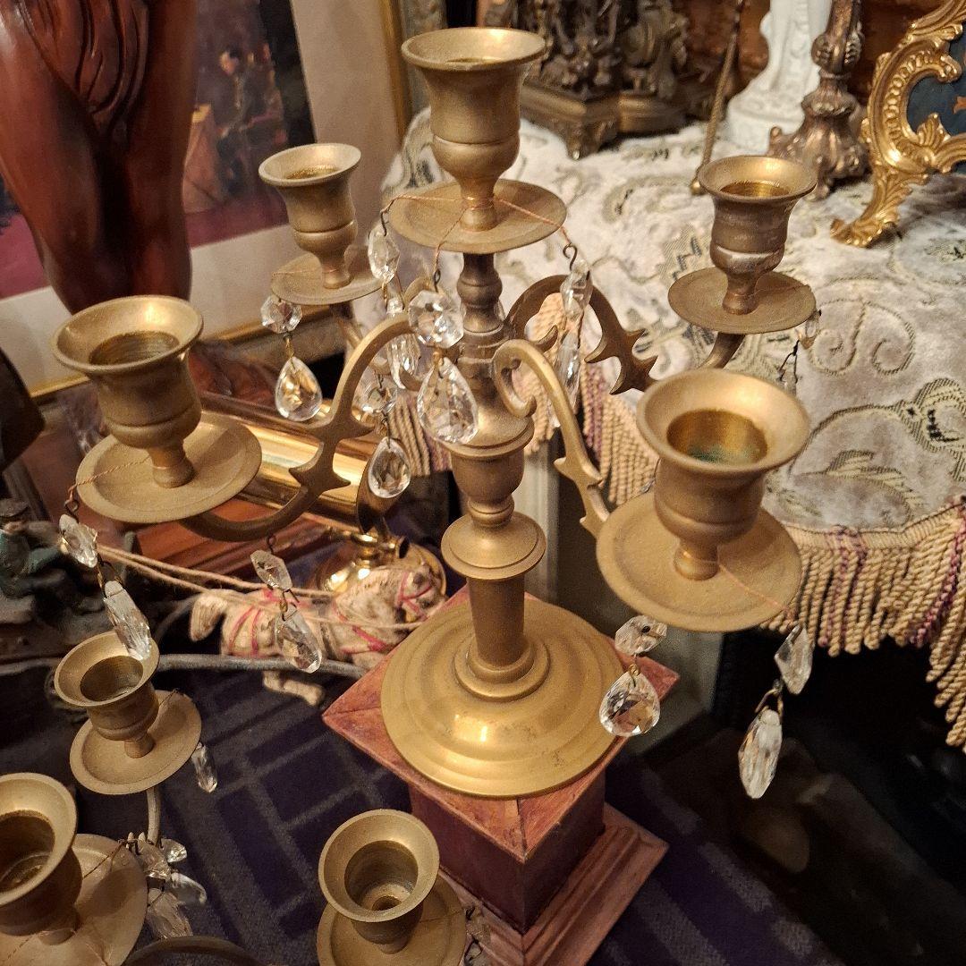 No.仏蘭西館 西洋アンティーク　燭台　シャンデリア　骨董品