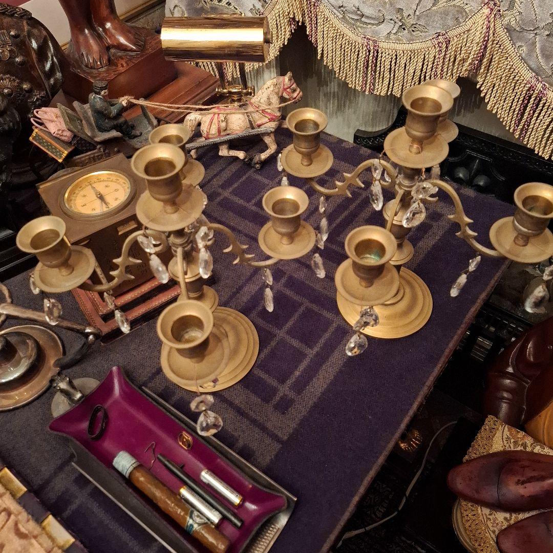 No.仏蘭西館 西洋アンティーク　燭台　シャンデリア　骨董品