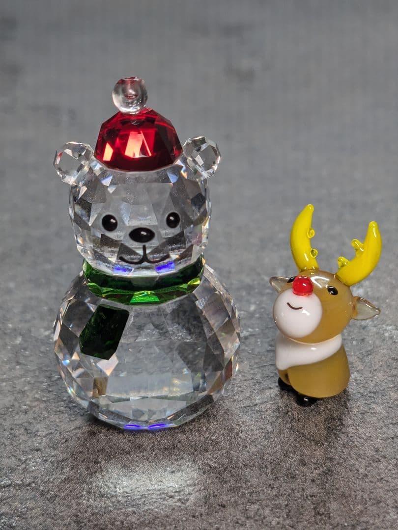 スワロフスキー　ロッキングベア&トナカイさん　クリスマス　くま
