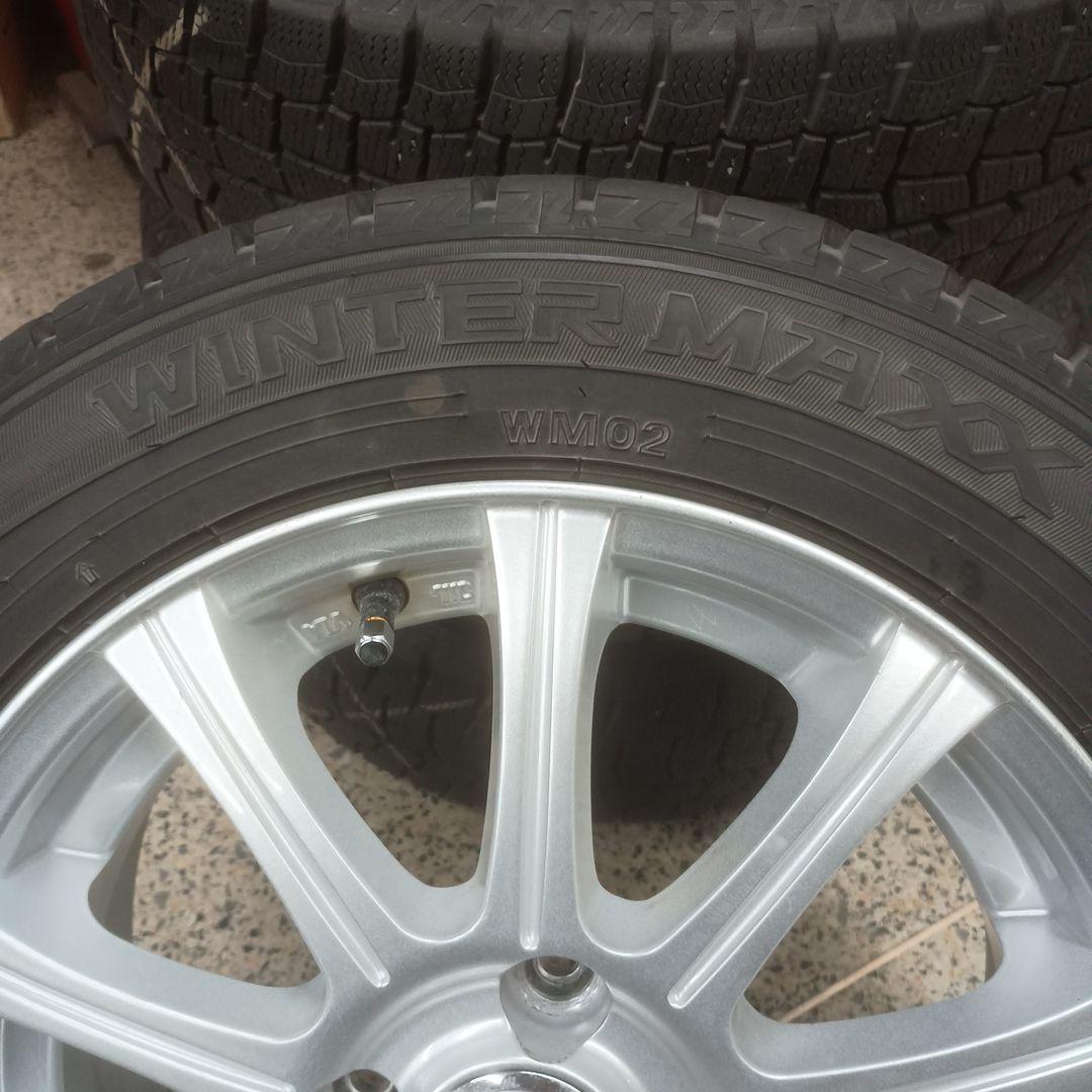165/65R14 ダンロップ WM02 2023年 スタッドレス＆アルミ 4本