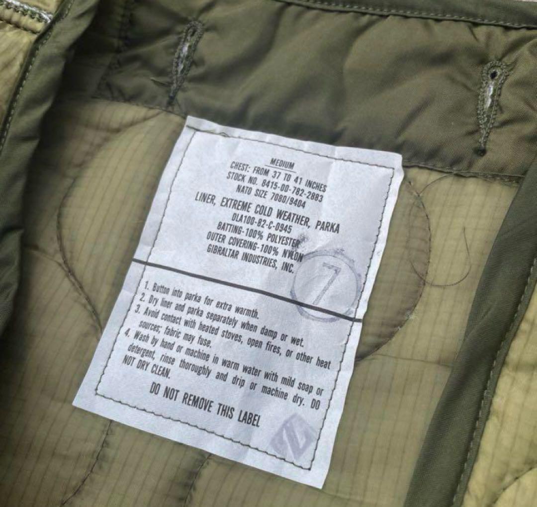 実物　M65フィッシュテールパーカー 70's ライナー　シェル雰囲気抜群