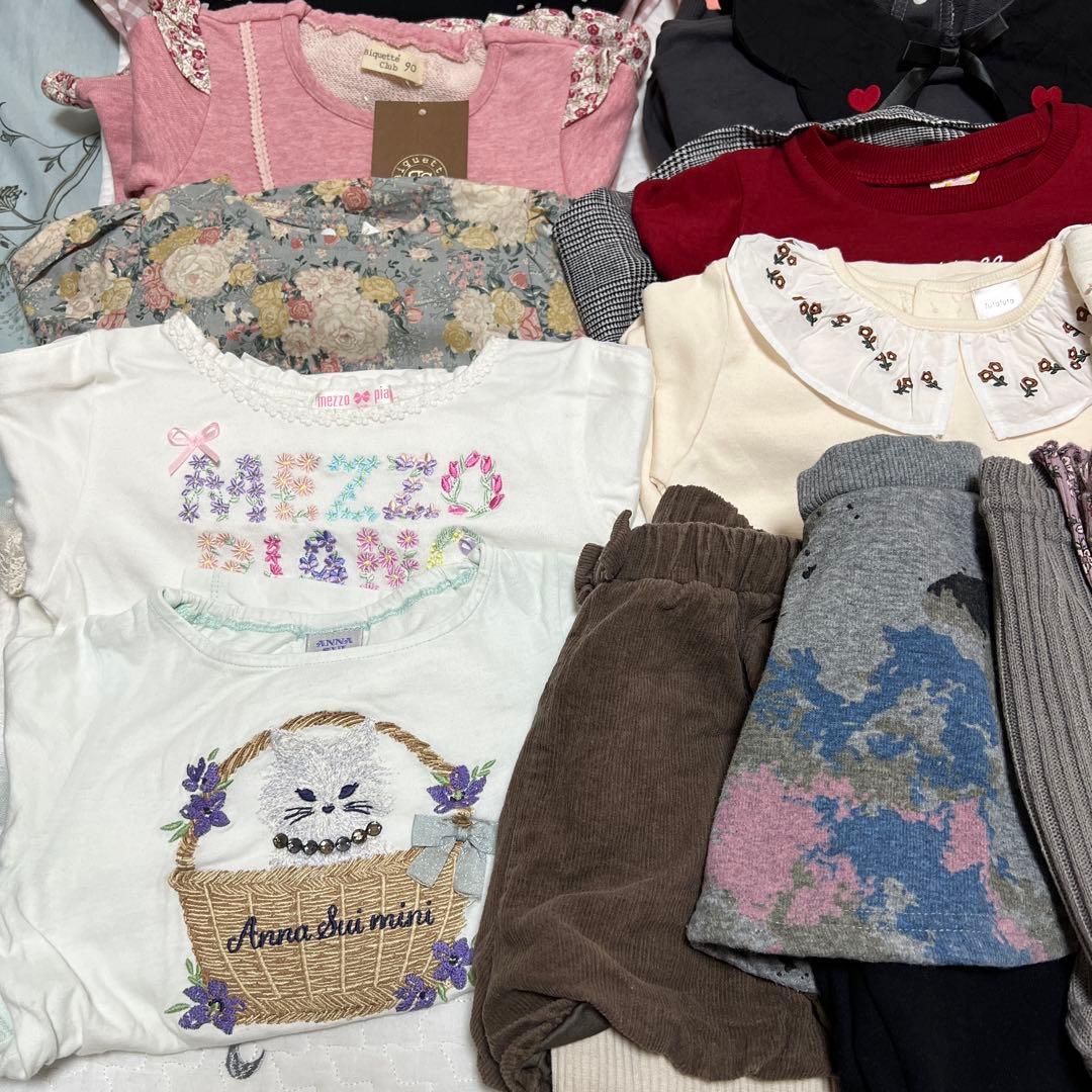 ら*@様 女の子　秋冬服　まとめ売り　90〜95サイズ　50点以上　おまけ付き