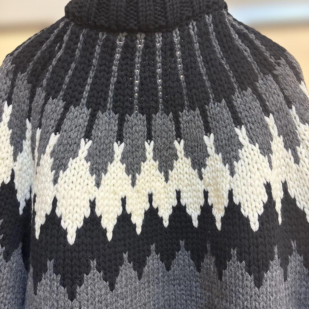 【未使用】1piu1uguale3ノルディックセーターBK