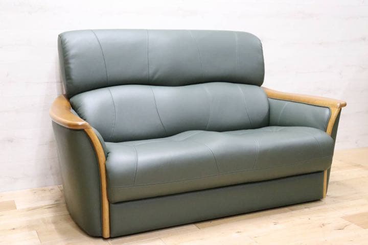 GMEH320○浜本工芸 / HAMAMOTO 2人掛けソファ ラブソファ 本革