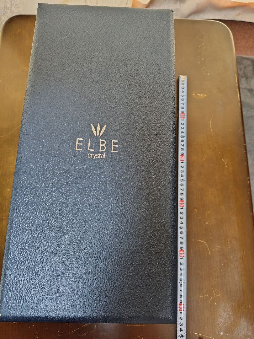 ELBE crystal 紫色花瓶 高さ約40cm