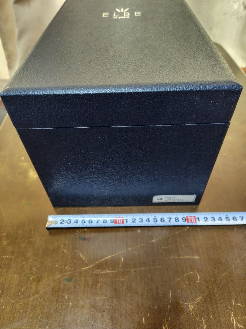 ELBE crystal 紫色花瓶 高さ約40cm