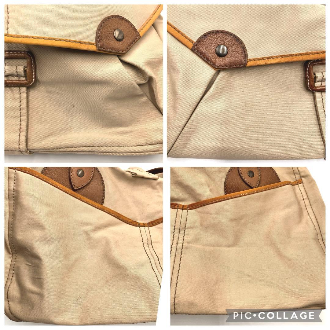 ミュウミュウ ヴィンテージ ボストン型 トートバッグ ショルダーバッグ ベージュ