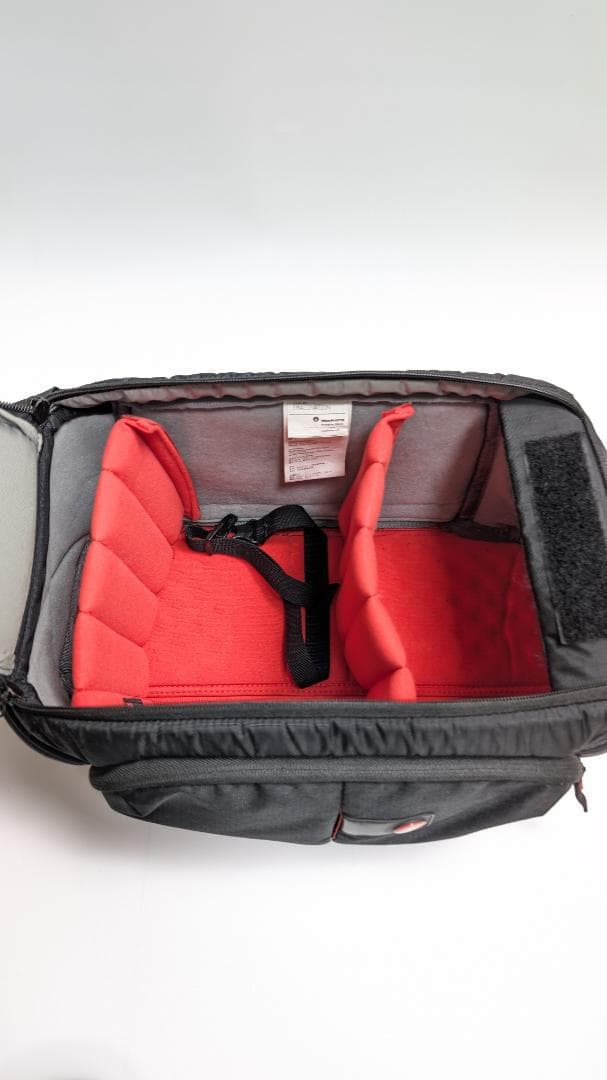 Manfrotto ビデオカメラケース ブラック/レッド