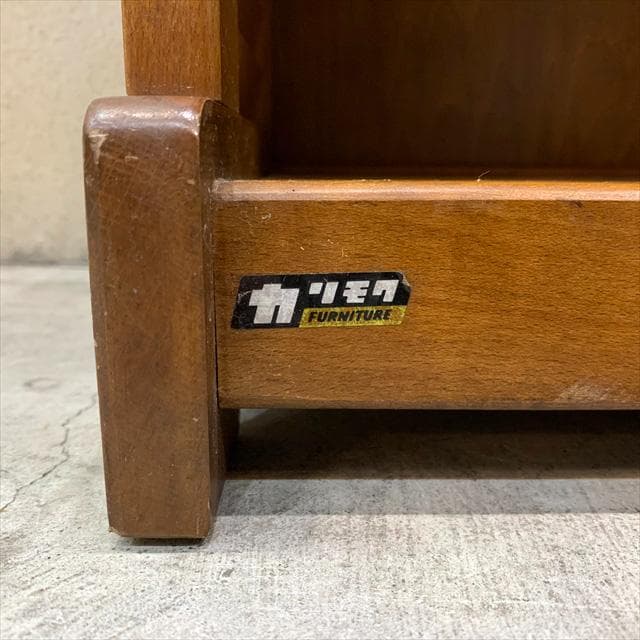 オールドカリモクのホワイトメラミンラック