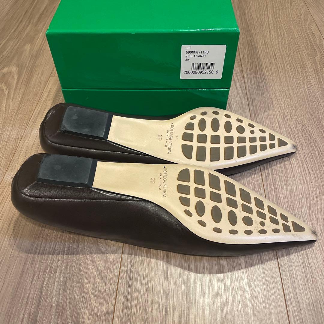 値下げ【BOTTEGA VENETA】 NAPPAフラットシューズ39