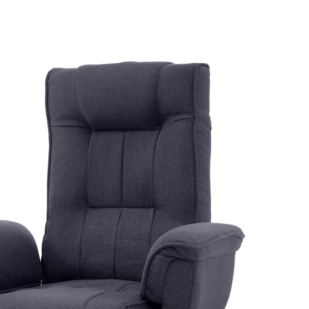 回転式座椅子 肘掛け ハイバック 座いす リクライニング 1人掛けソファー 椅子