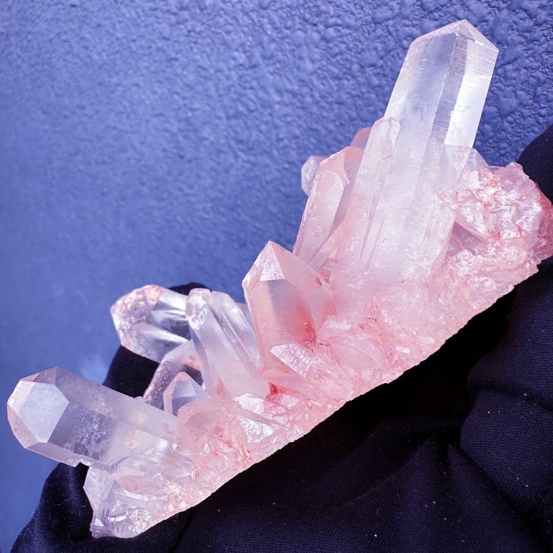 爆レア❗️浄化❗️超綺麗♡超強いパワー ピンク ヒマラヤ クラスター天然石A1423