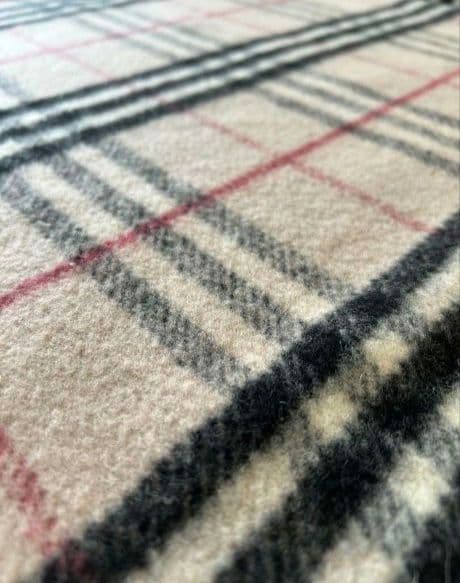 ♥ BURBERRY　毛布　140×200　バーバリー　ウール　タオルケット