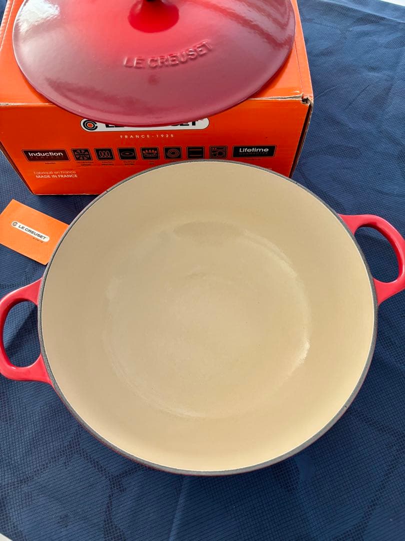 LE CREUSET ル・クルーゼ　両手鍋 26cm 赤