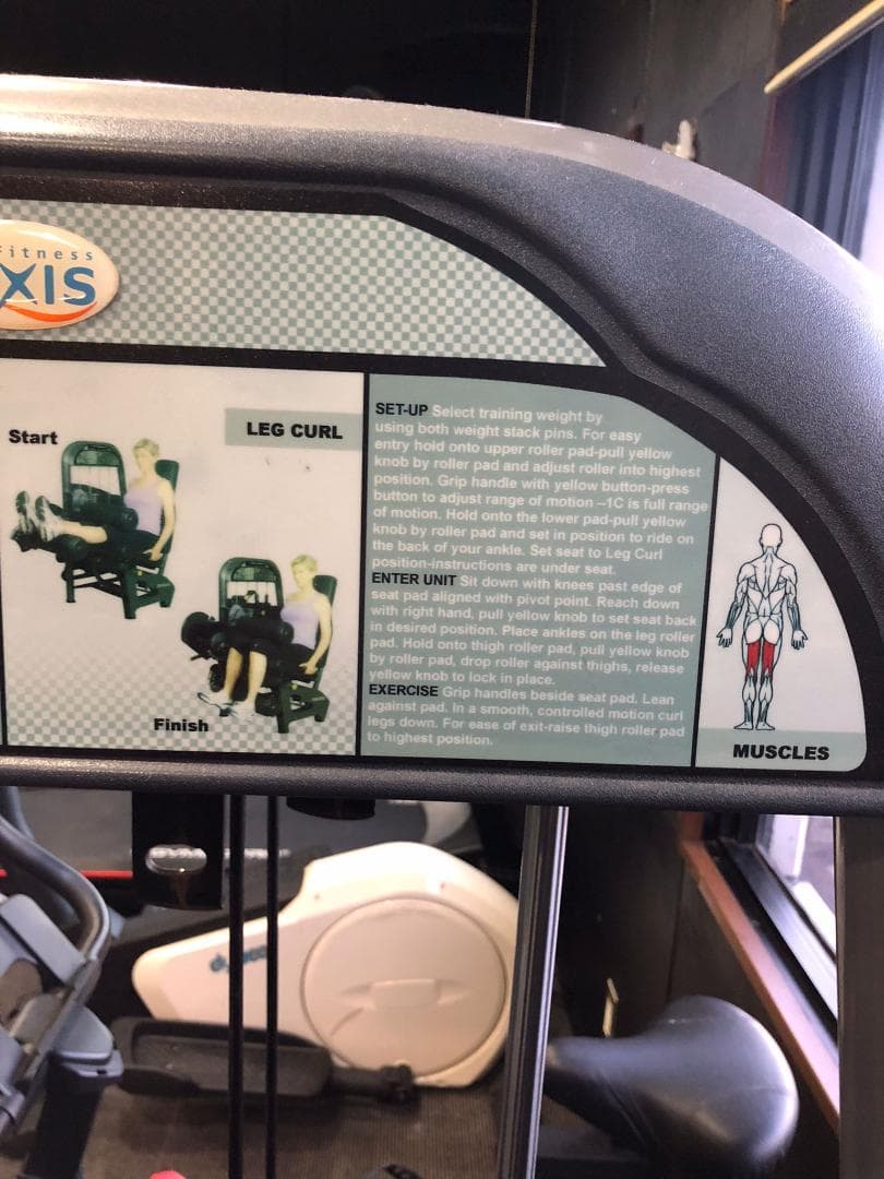 ウエイトトレーニング Leg Extension and Leg Curl