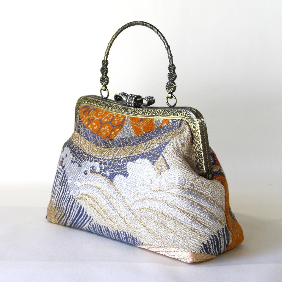 アンティーク婚礼丸帯リメイク礼装バック/和装バッグ/パーティー/着物リメイク