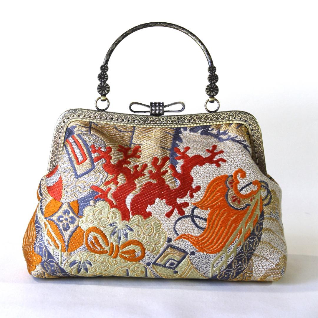 アンティーク婚礼丸帯リメイク礼装バック/和装バッグ/パーティー/着物リメイク