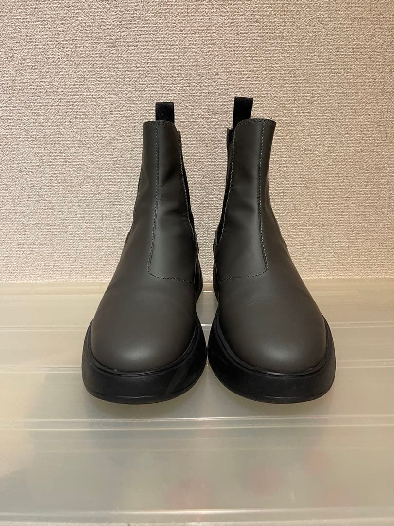 HOGAN レディース オリーブ色(グレー)サイドゴアブーツ