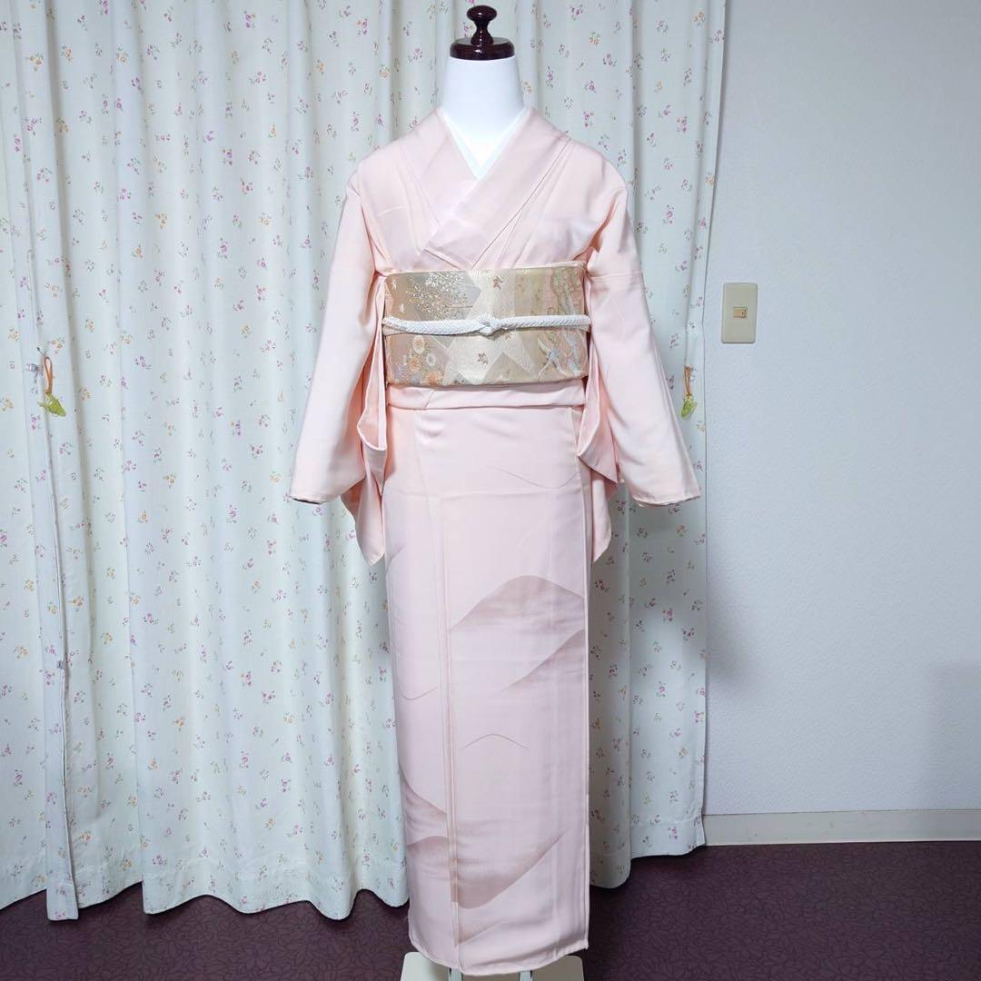 フ9992 未使用　目立つ汚れなし　袷　正絹　訪問着　フルセット