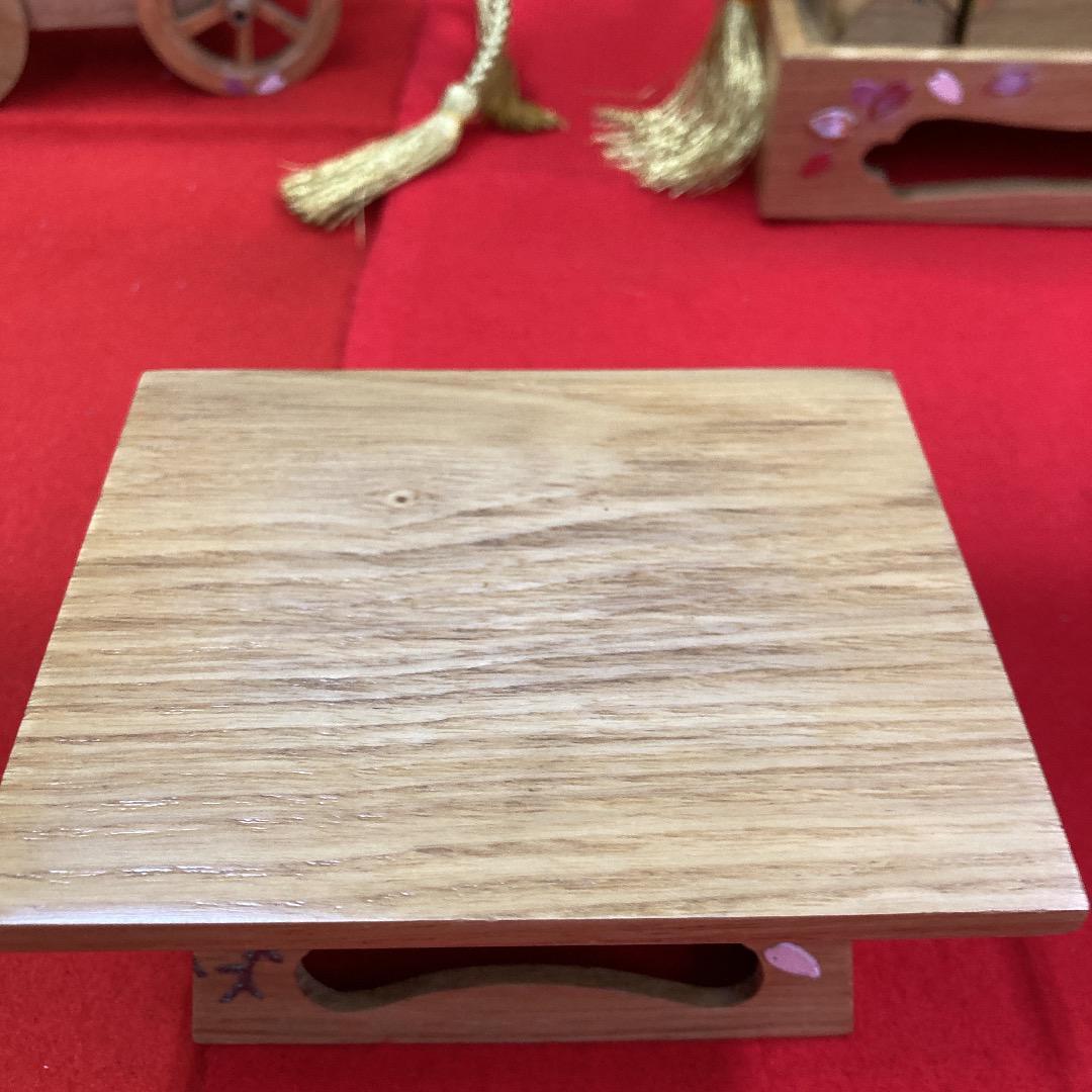 N2 訳あり特価！　豪華な雛道具　40号6点　三段飾り道具　ひな人形道具