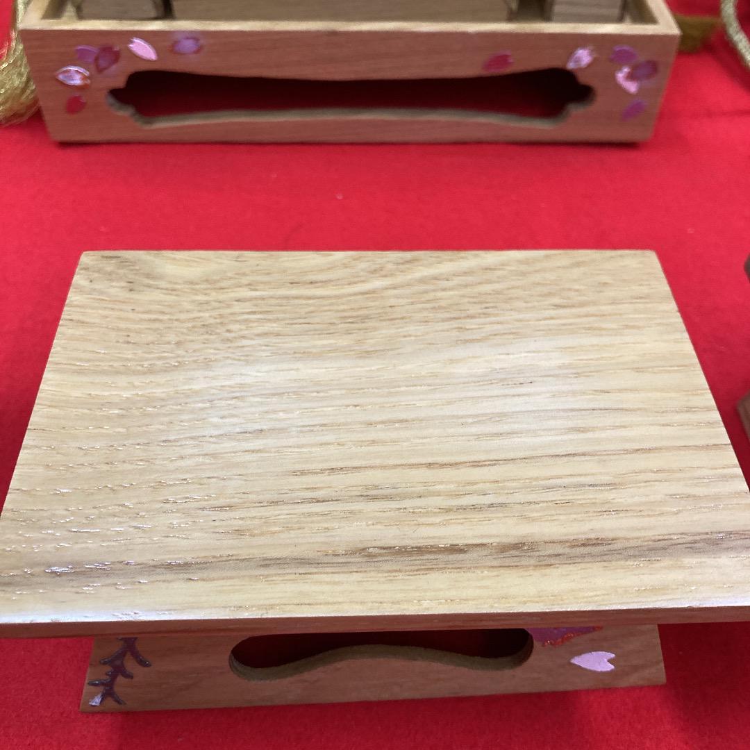 N2 訳あり特価！　豪華な雛道具　40号6点　三段飾り道具　ひな人形道具