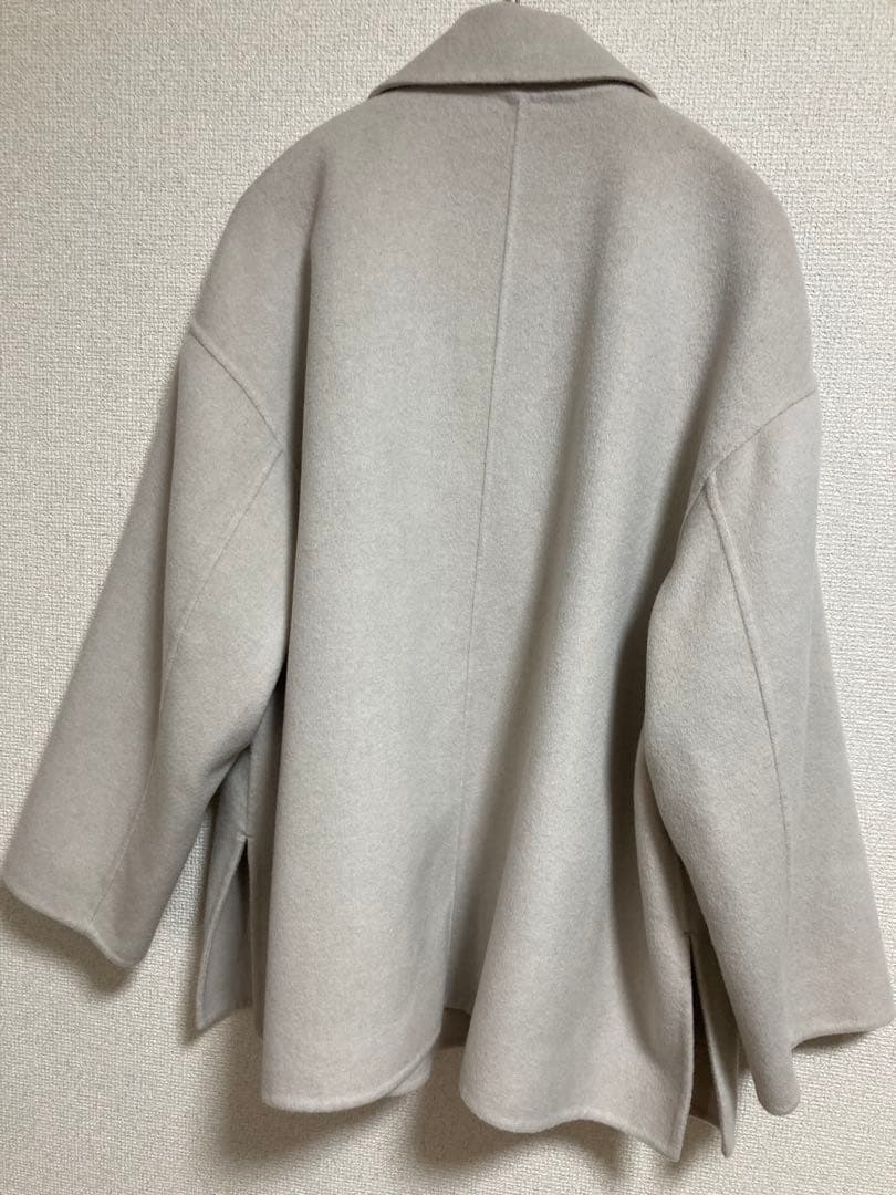 Ballsey プレミアムウールリバー オープンカラーショートコート 36