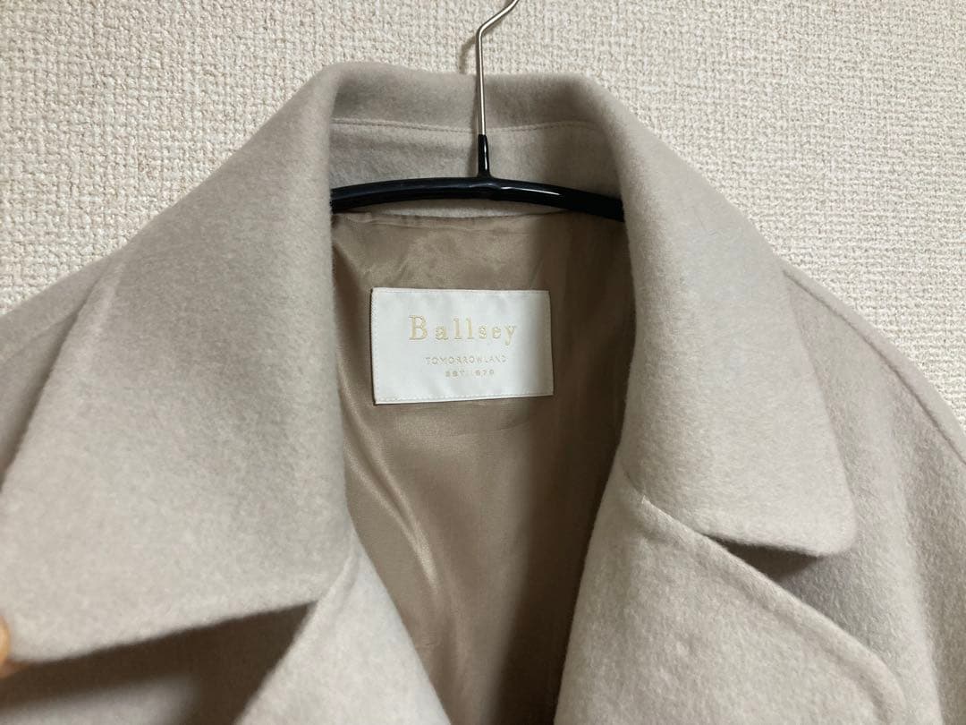 Ballsey プレミアムウールリバー オープンカラーショートコート 36