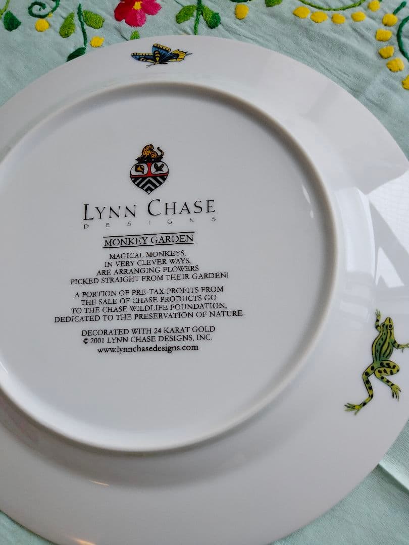 希少品Lynn Chase❁ディナー４枚MONKEY GARDEN 27.5cm
