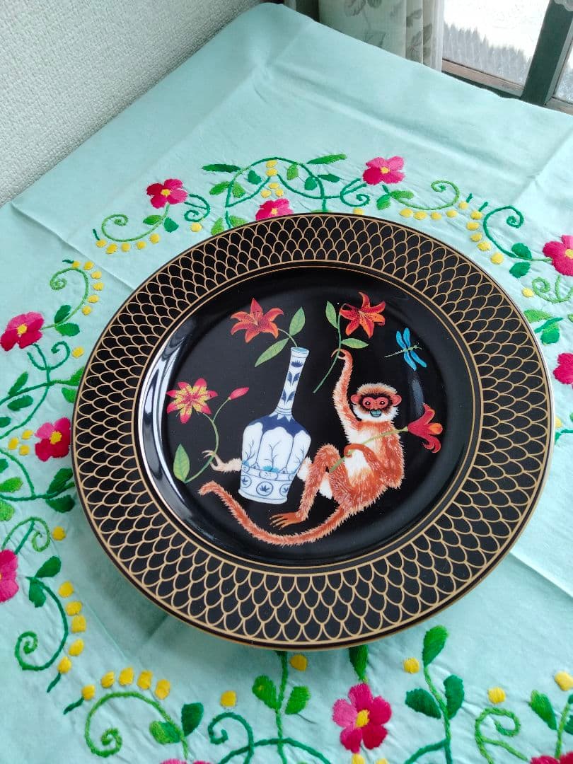 希少品Lynn Chase❁ディナー４枚MONKEY GARDEN 27.5cm