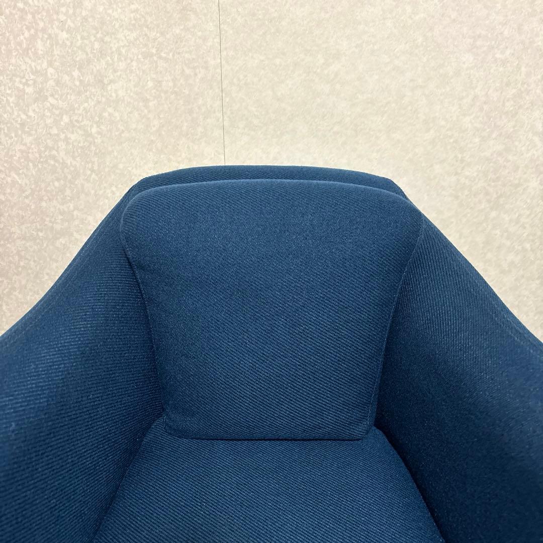 【良品】IDEE 無印良品 ミニミラーアームチェア ネイビー