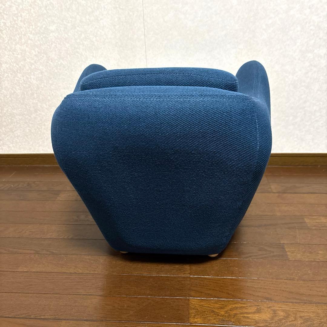 【良品】IDEE 無印良品 ミニミラーアームチェア ネイビー