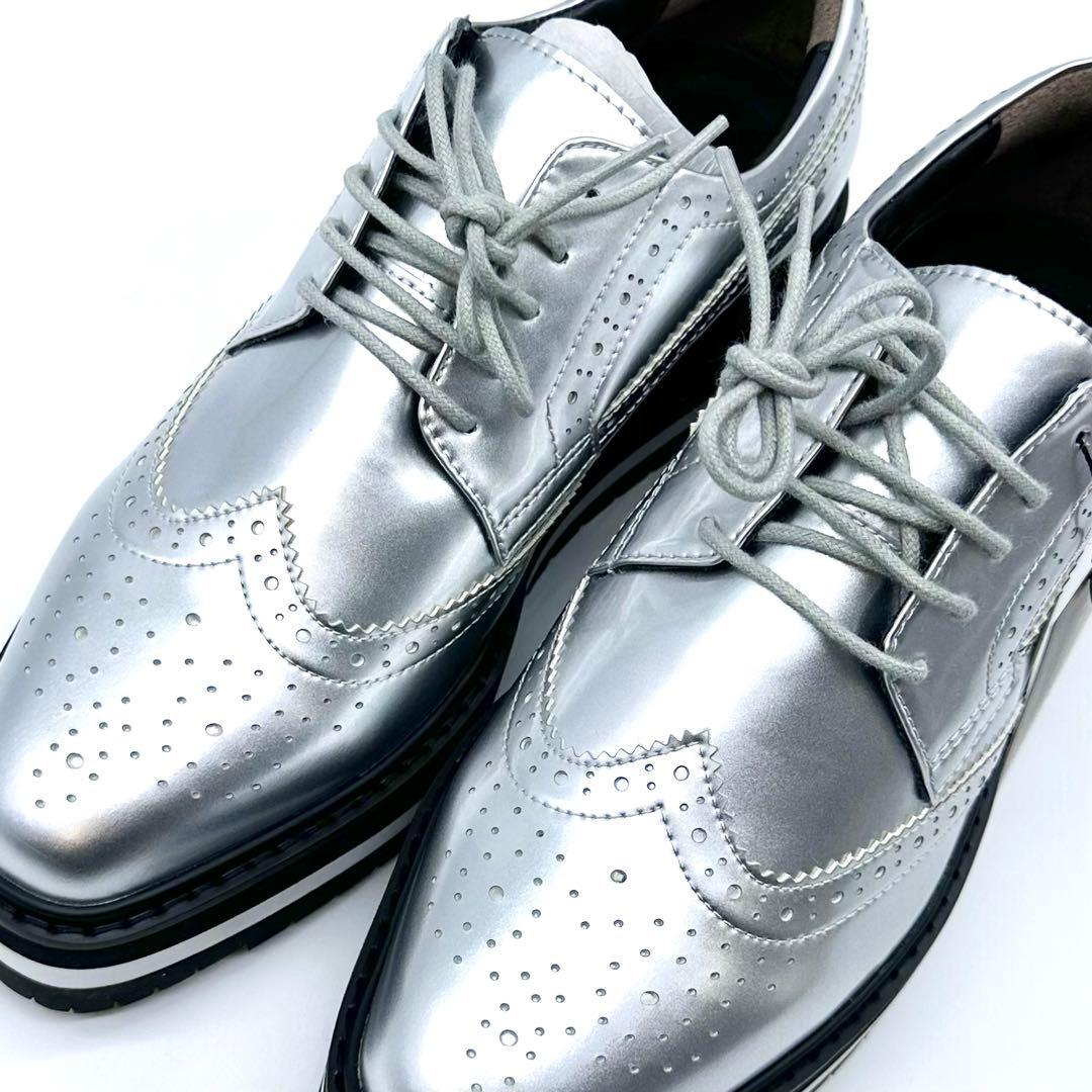 未使用タグ付✨セントアンドリュース ゴルフシューズ スパイクレス M シルバー