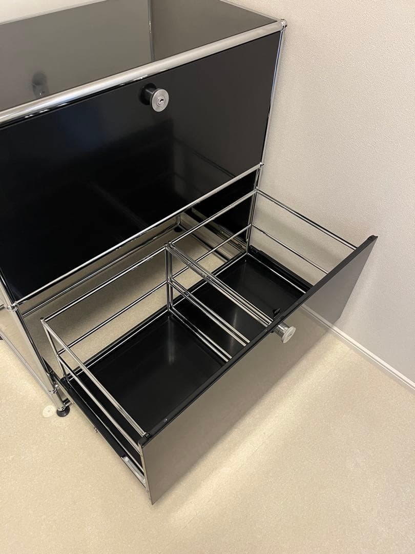 USMハラー キャビネット サイドボード グラファイトブラック